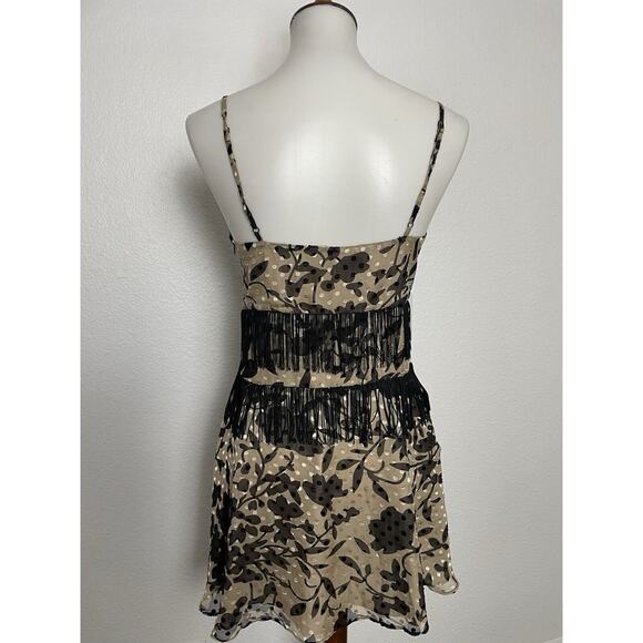 Revolve House of Harlow 1960 Dress Mini Fringe Print Swiss Dot Nanda - Picture 7 of 11